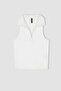 Slim Fit Polo Neck Ribbed Camisole Athlete - 7