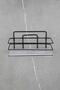 Economical Stainless Bathroom and Cosmetic Organizer with Crystal Shelf Black Adhesive Wire Shampoo Rack - 2
