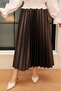 - Pleated Black Modest Skirt 4892s