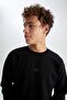 Boxy Fit Crew Neck Sweatshirt - 4
