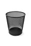 Metal Office Set Black (3-Piece Document Rack, Pen Holder, Paper Holder, Paper Clip, Dustbin) - 3
