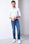 Aqua Blue Slim Fit Shirt - 3