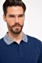 Navy Blue Slim Fit Polo Neck T-Shirt - 2