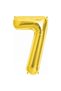 100 Cm Gold Gold Yellow Gold Large Foil 7 Number Balloon 40inc - 5