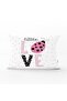 Love Ladybug Patterned Decorative Rectangular Pillow Throw Pillow Cover