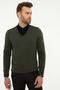 Men's Khaki Slim Fit Knitwear Sweater G021GL0TK.000.867149