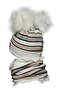 Girl's Ecru Powder Beret Neck Collar - 2