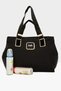 Black Women's Garnished Snap-Strapped Mother Baby Care Bag M000004048