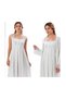Duchesse 2200 Ecru Color Pregnant Maternity Nightgown Dressing Gown Set 2200 - 5