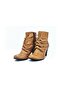 Tan Genuine Leather Boots505000206-1 - 4