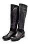 Black Genuine Leather Women's Boots - 4