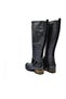 Black Genuine Leather Women's Boots - 6