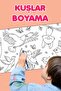 Coloring Birds and Flowers Fun Holiday Activity Giant Coloring Paper