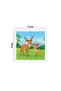 Wooden 4 Piece Puzzle My Baby's First Pazlı (Gazelle Family) - 4