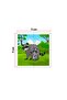5 Pieces Wooden 4 Piece Puzzle My Baby's First Bib Set (Rakon-Koala-Leopard-Wolf-Muse) - 4