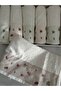 Bamboo Embroidered Rose Towel Set - 6 Pieces, 50X90 - 4