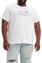 Men's Relaxed White T-Shirt, Batwing Logo A2082-0132 - 3