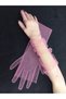 Bella Evening Dress Bridal Party Gloves Long Candy Pink - 2