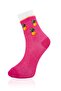 Pack of 6 Women's Pineapple Patterned Colorful Quality College Socks - 3