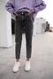 Lifee Smoked High Waist Soft Touch Relaxed Cut Mom Jean Jeans - 3