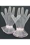Bella evening dress bridal gloves short baby pink - 3