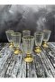 Coffee Glass Water Glass 6 Pieces Gold Gilded Luxury 75 ml