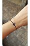 Navy Blue Beaded Unisex Lucky Bracelet