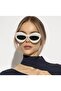 White Lips Lip Look Vintage & Retro Sunglasses - 3