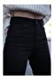 Tess High-Waisted Black Mom Jeans Power Stretch Fabric Stretchy Denim Pants - 4