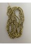 Metallic Hexagonal Bead No:4. Pack 2 Series. Greenish Yellow