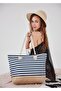 حقيبة شاطئ مخططة - 2