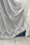 Tulle Curtain with Sprinkle Pattern New Season Linen Look Floor Does Not Require Ironing 1 x 2 Sparse Pleated Tulle Curtain - 2