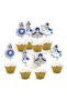 Party Toothpick Circumcision Themed Glitter Luxury 8 Piece Cupcake and Cake Decorations