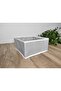 4 Piece Striped Gray Organizer - Drawer, Cabinet and Table Top Organizer - 6