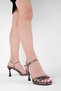 Abbey Women's Banded Stone Heeled Shoes-ANTHRACITE - 3