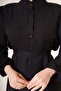 Women's Ruffle Detailed Collar Buttoned Dress - 4