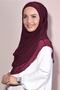 Souffle Turban 3 Layer Chiffon Hijab Claret Red - 3