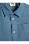 Linen Shirt Short Sleeve Pocket Detailed - 3