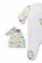 100% Cotton Patterned Baby Rompers with Hat162414 - 2