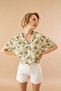 Regular Fit Patterned Short Sleeve Viscose Shirt - 2