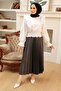 - Pleated Black Modest Skirt 4892s - 3