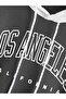 Large Size Piece Los Angeles Oversize 3 Thread Hooded Pocketed Anthracite-White Sweatshirt/Hoodie - 3