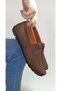 Genuine Leather Brown Nubuck Casual Men's Leather Loafer Shoes - 4