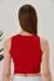 2-Piece Fitted Wide Piping Halter Neck Ribbed Flexible Knitted Crop Blouse Set - 6
