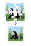 Wooden 4 Piece Puzzle My Baby's First Pazlı (Panda Family) - 3