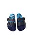 Men's Blue Double Buckle Non-Slip Sole Daily Walking Slippers - 2