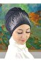 Gorgeous Model Black Bonnet with Silver Stones - 3