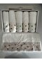Bamboo Embroidered Rose Towel Set - 6 Pieces, 50X90 - 3