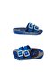 Boy's Blue Double Buckle Non-Slip Sole Daily Walking Slippers