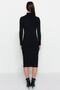 Siyah Midi Cut Out/Pencere Detaylı Triko Elbise TWOAW24EL00028 - 6